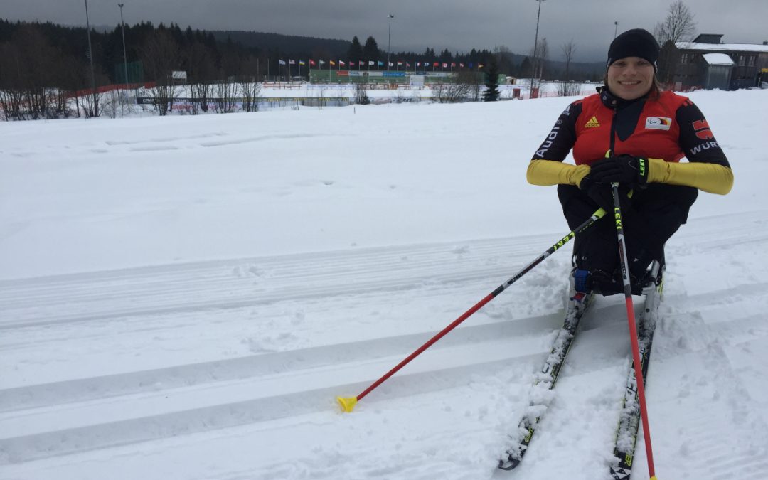 Anja Wicker bei den IPC Weltmeisterschaften in Finsterau